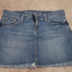 Jean mini skirt